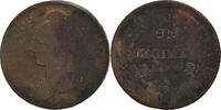 France Decime Coin, Dupré, Paris, Bronze, KM:637.1 -
