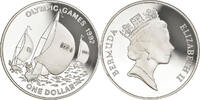Bermuda Dollar Coin, Elizabeth II, Silver, KM:85 -