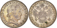 Austria 20 Kreuzer Coin, Ferdinand I, Vienna, Silver, KM:2208 -