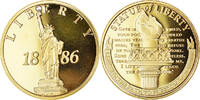 United States of America Medal Statue de la Liberté, Copper Gilt -