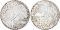 GERMANY - FEDERAL REPUBLIC 10 Mark Coin, Karlsruhe, Silver -