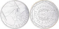 France 10 Euro Réunion, Paris, Silver, KM:1669 -