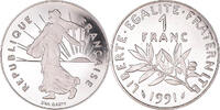 France Franc Coin, Semeuse, Proof, Nickel, KM:925.2 -