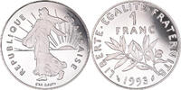 France Franc Coin, Semeuse, Paris, Proof, Nickel, KM:925.1 -