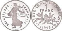 France Franc Coin, Semeuse, Paris, Proof, Nickel, KM:925.1 -