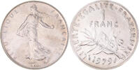 France Franc Coin, Semeuse, Paris, Nickel, KM:925.1 -