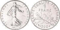 France Franc Coin, Semeuse, Paris, Nickel, KM:925.1 -