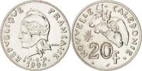 New Caledonia 20 Francs Coin, Paris, Nickel, KM:12 -