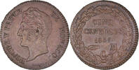Monaco 5 Centimes, Cinq Coin, Honore V, Copper -