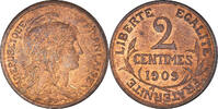 France 2 Centimes Coin, Dupuis, Paris, Bronze, KM:841 -