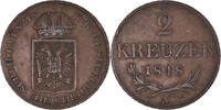 Austria 2 Kreuzer Coin, Franz Joseph I, Vienna, Copper -