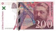 France 200 Francs Eiffel, Fayette:75.2, KM:159a -