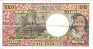 Tahiti 1000 Francs Banknote, KM:27d -