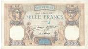 France 1000 Francs Cérès et Mercure, G.714, Fayette:37.2 -