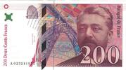 France 200 Francs Eiffel, A.023, Fayette:75.2, KM:159a -