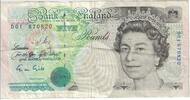 Great Britain 5 Pounds Banknote, Undated (1990-91), KM:382a -