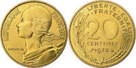 France 20 Centimes Marianne, Paris, FDC, Aluminum-Bronze -