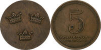 Sweden 5 Öre Sporrong, Stockholm, Brass -