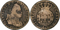 Portugal 40 Reis, Pataco Jo, Bronze, KM:370 -