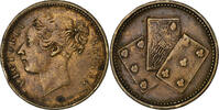 United Kingdom Medaille Casinos-Jeux, Reine Victoria, Brass -
