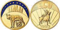 Italy Medal Ecu Europa, Copper Gilt -