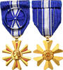 France Medal Mérite du Sang, Croix d'Officier, Uncirculated, Gilt Bronze, 39 -