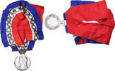 France Medaille Collier Maire-Adjoint avec chaîne, Excellent Quality, O.Roty -