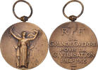 France Medaille La Grande Guerre pour la Civilisation, Very Good -