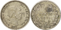 Netherlands 5 Cents Coin, William III, Silver, KM:91 -