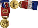 France Medaille Honneur-Travail, République Française, Uncirculated -