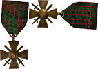France Medaille Croix de Guerre, WAR, Excellent Quality, Bronze, 38 -