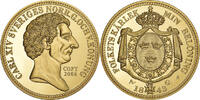 Sweden Medaille 4 Ducats Karl XIV, Copper Gilt, COPY -