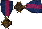 France Medaille Services Militaires Volontaires, Excellent Quality, Bronze, 36 -