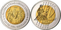 Vatican Medaille 2 E, Essai-Trial Benoit XVI, Bi-Metallic -