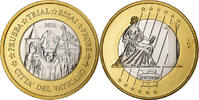 Vatican Medaille 1 E, Essai-Trial Benoit XVI, Bi-Metallic -