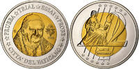 Vatican Medaille 2 E, Essai-Trial Benoit XVI, Bi-Metallic -