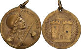 France Medaille Verdun , On ne passe pas, WAR, Very Good Quality, Vernier -