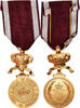 Belgium Medal Ordre de la Couronne, Travail et Progrès, Uncirculated, Gilt -