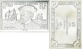 France Medaille Timbre, Jacques Cartier, 1,50 Francs, Silver -