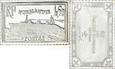 France Medaille Timbre, Paquebot Normandie, Silver -