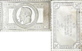France Medaille Timbre, Napoléon III, Effigie Laurée, 5 Francs, Silver -