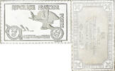 France Medaille Timbre, Orphelins de Guerre, La Marseillaise, Silver -