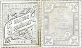 France Medaille Timbre Taxe 5 Francs, Silver -