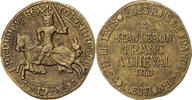 France betaalpenning Collection BP, Franc à Cheval, Jean Le Bon, Copper -