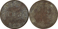 France 1 Franc H.F.F, Cantine Ouvrière, Copper -