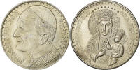 Vatican Medaille Jean-Paul II, Madonna di Czestochowa, Silvered bronze, Ricci -