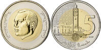 Morocco 5 Dirhams Mohammed VI, Paris, Bi-Metallic -