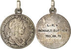 France Medaille Louis XIII, Renault Suffren, Silvered bronze -