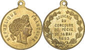 France Medaille Souvenir du Concours de Pêche, Brass -