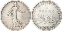 France Franc Coin, Semeuse, Paris, Silver, KM:844.1 -